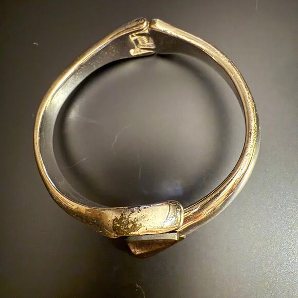 Robert Lee Morris SOHO Smoky Taupe Crystal Silver Bracelet - Picture 6 of 6